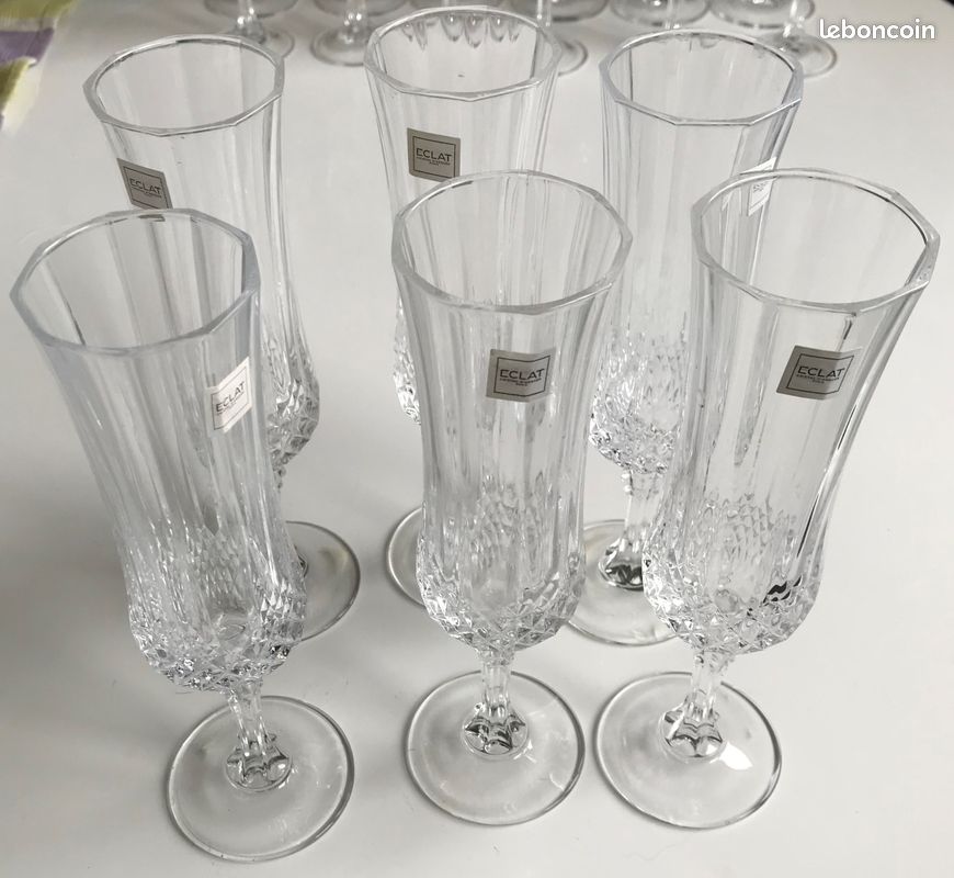 Verres Cristal d'Arques - modèle "Longchamp" (image 1)
