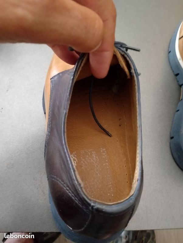 Chaussures Italiennes En Cuir - Marque Rossi - Pointure 45 - Occasion En Bon état