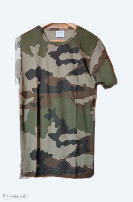 Chemisette Camouflage OTAN - Armée Française Taille 43/44 - Bon état