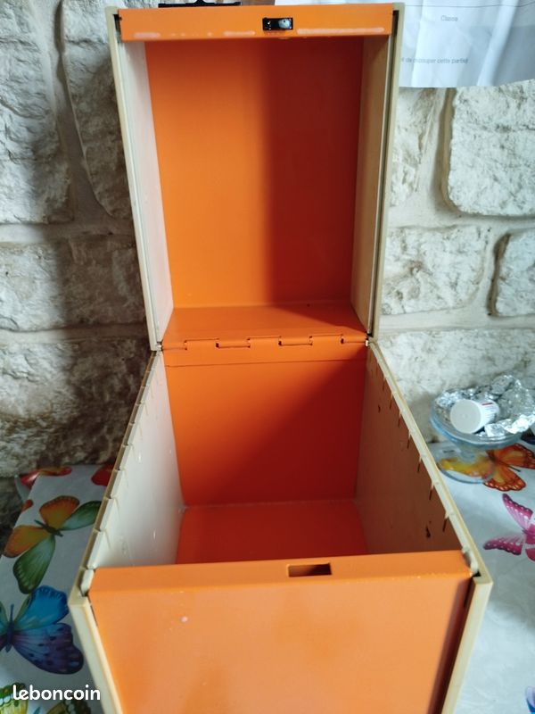 Boîte vintage orange - Décoration