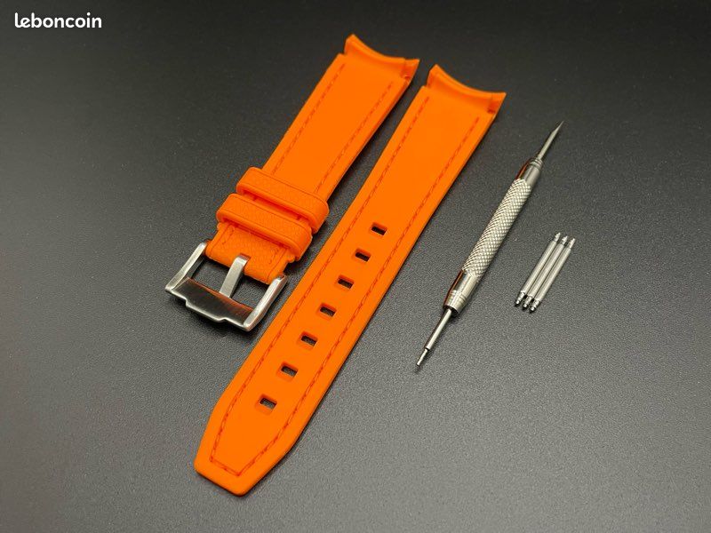 Bracelet caoutchouc Omega Moonswatch Mission To Jupiter Orange (image 2)