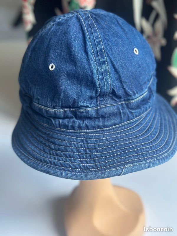 Casquette Vintage Eskan Village Arabie Saoudite - Denim & Cuir (Taille Réglable)