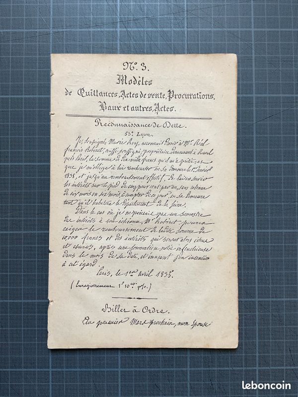 Trois livrets anciens en police manuscrite : leçons numéros 25 à 100 (image 5)