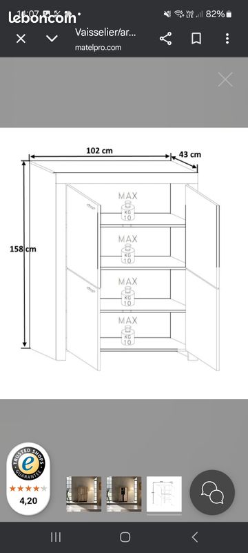 Vaisselier contemporain et meuble TV (image 4)