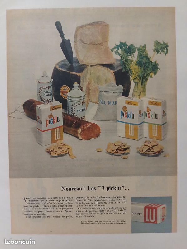 Publicité originale ancienne LU (image 1)