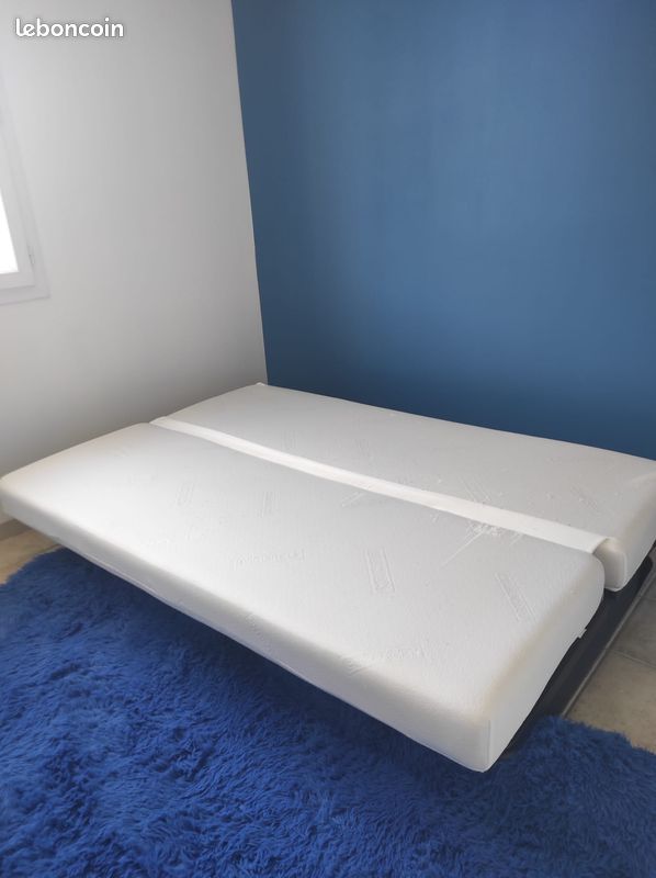 Canape clic clac blanc (image 4)