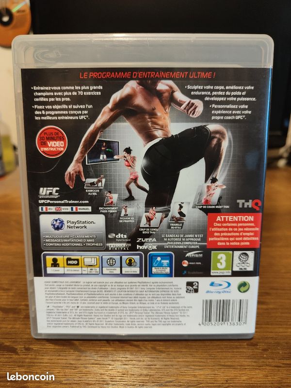 Jeu PS3 Complet : UFC Trainer - Bon état - Boîtier Et Instructions Inclus