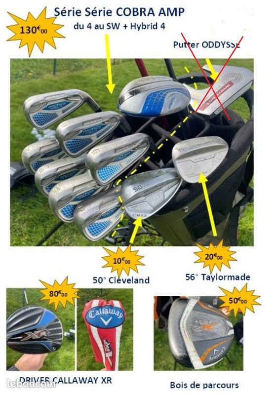 Série et sac trépied golf Sport Plein air