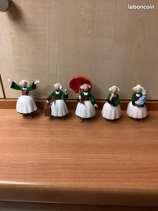 Figurine Bécassine PVC Gautier Languereau - Playbox Vintage 1970 Complète