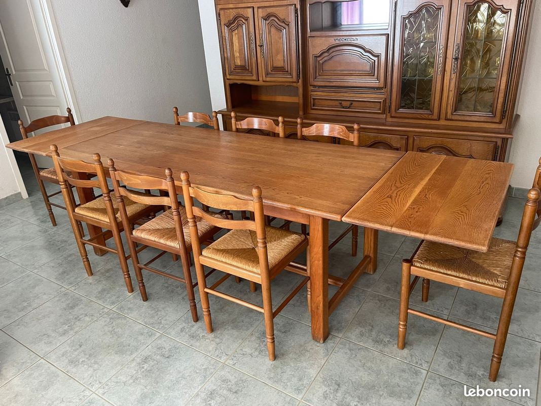 Nos Tables à ALLONGES en bois massif : Table à allonges CALI NATUREL