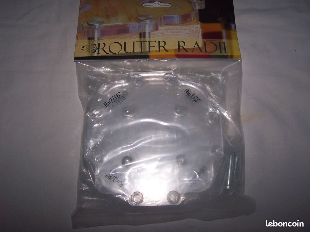 Modèle De Routeur, Lot De 3 Kits Gabarit De Rayon D'angle De Routeur Ensembles De Modèles De Routeur Radio Pour Le Travail Du Bois