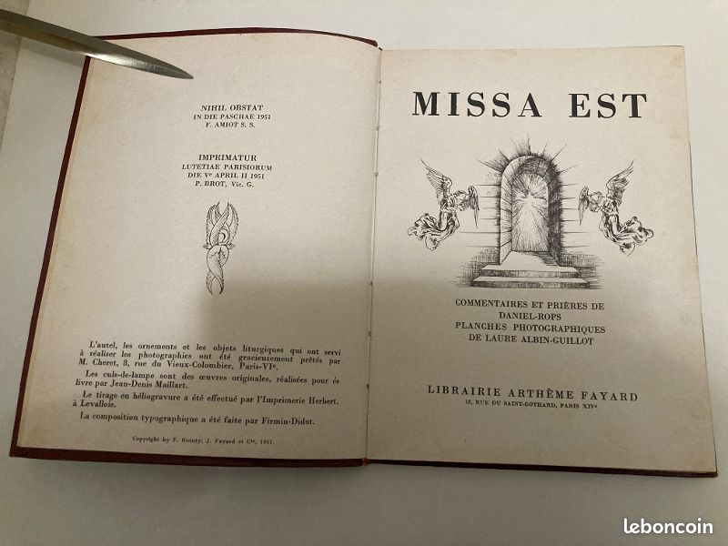 « MISSA EST » - Daniel-Rops (Fayard) (image 2)