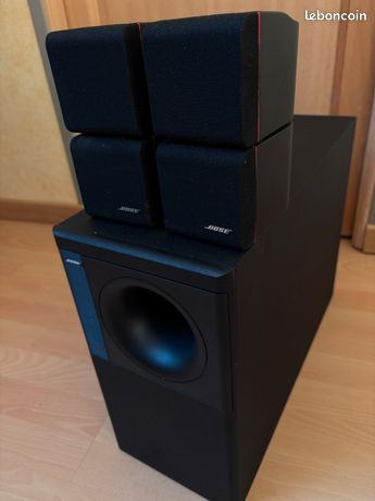 2 Enceintes Bose Double Cube – Acoustimass/Lifestyle – Pour Pièces (Mauvais état)