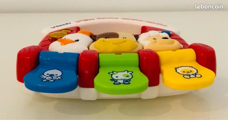 Vtech p’tite ferme cache cache hochet animaux formes couleurs lumineux musical motricité lot SOP77 (image 5)