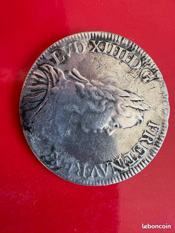 Pièce demi écu Louis XIV 1650 (image 1)