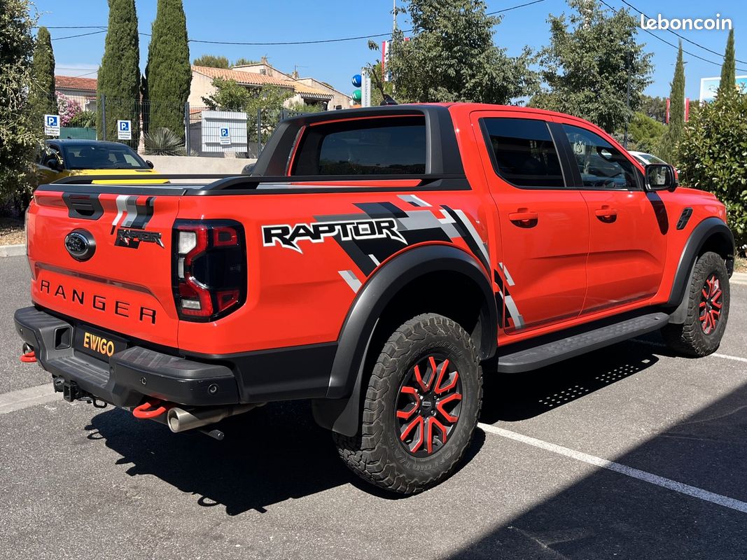 FORD RANGER RAPTOR 3.0l 292CH - DBLE CAB 5PL - RIDEAU ÉLEC - 1ÈRE MAIN - ENTRETIEN FORD - GARANTIE FORD 11/26 (image 2)