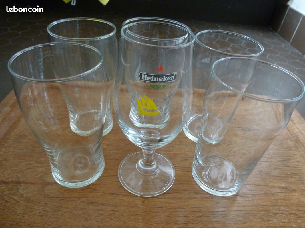 LOT de 6 BOCKS à BIERE (image 2)