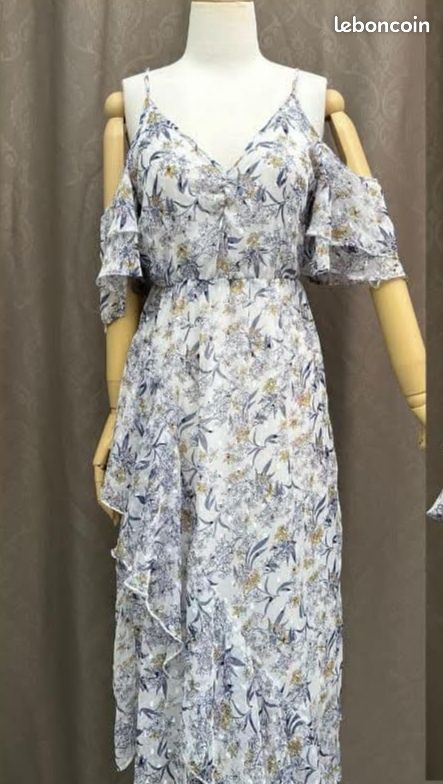 Robe Mango Taille 36 - Noir Et Blanc - Longueur 78 Cm - Occasion Très Bon État
