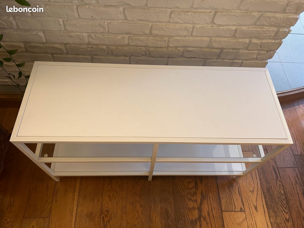 Meuble TV / Banc entrée Vittsjö IKEA blanc 100x36x53 cm (image 4)