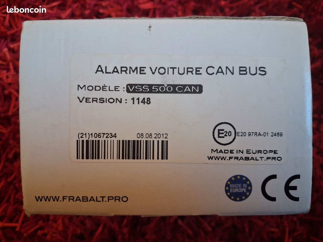 Alarme voiture CAN BUS Frabalt VSS 500 CAN - Neuve (image 2)