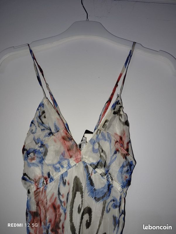 Robe blanc cassé à fleur Mango M (image 3)