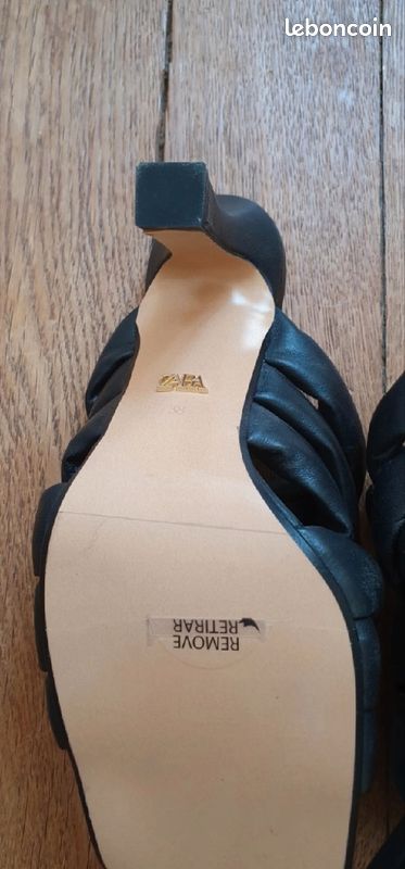 Mules en cuir zara (image 3)