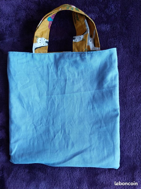 Sac marron imprimé petits ânes (image 2)