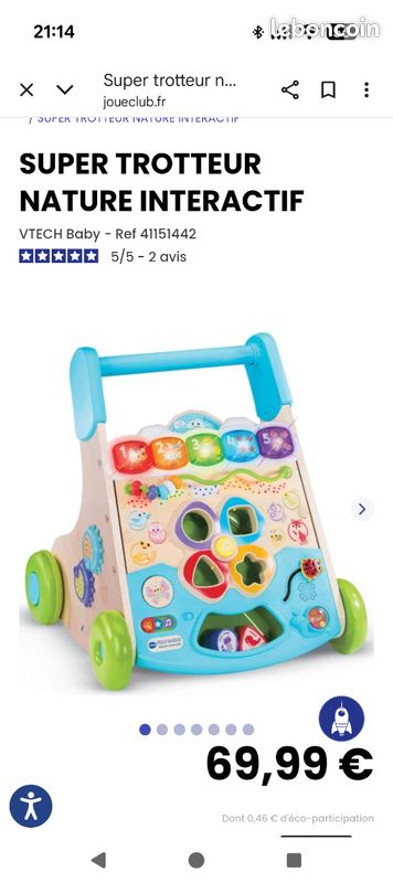 Trotteur vtech bois Jeux Jouets