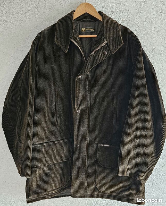 Manteau vintage en cuir véritable, élégant et intemporel (Gebraucht) in