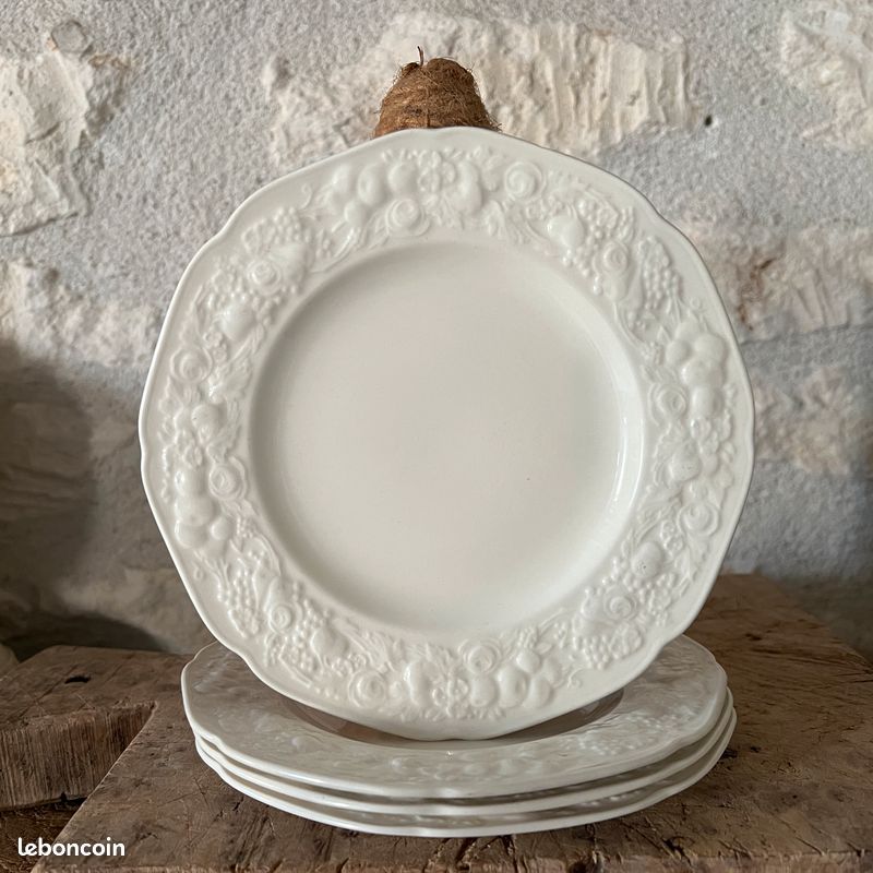 Ensemble de 4 assiettes à dessert anglaises (image 1)
