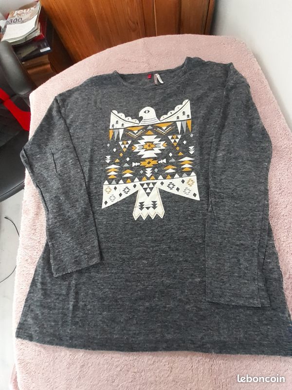 Sweat-shirt Orchestra Motif Chaton Taille 10 Ans - Gris Clair, Très Bon état, Manches Longues