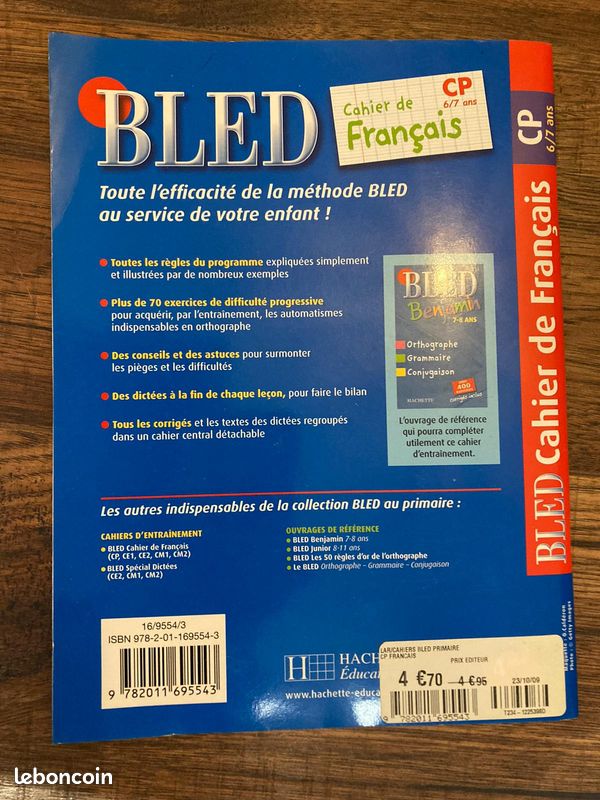 Cahier de français Bled, enfant 6-7ans, état neuf, jamais utilisé, 2 (image 2)