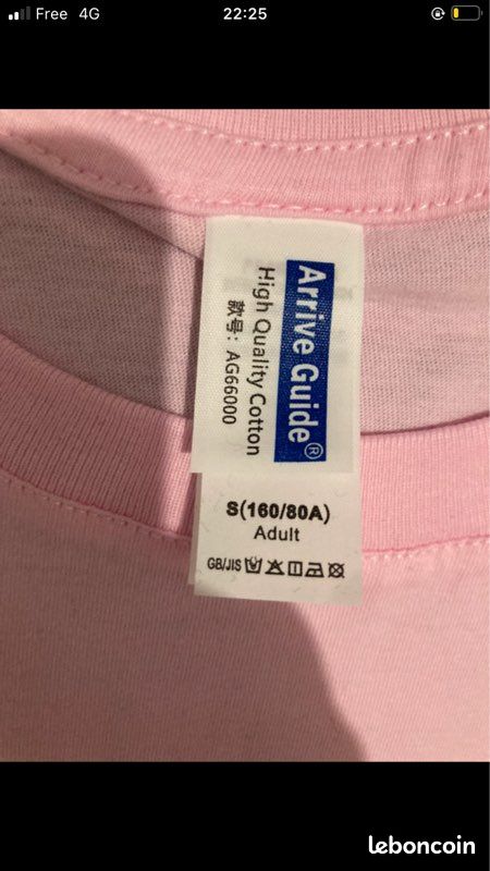 T-SHIRT SCOOPNECK/CREW ROSE VICTORIAS ROSE BLING « LOVE PINK » 86p neuf