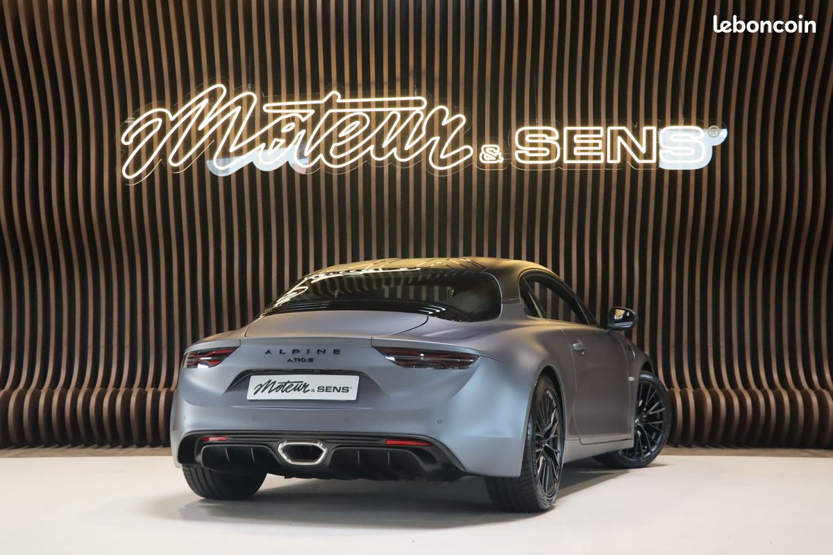 Alpine A110S Enstone Édition 053/300 - Stripping de toit “Union Jack noir” - Peinture Gris Tonnerre Mats - Pack rangement (image 2)