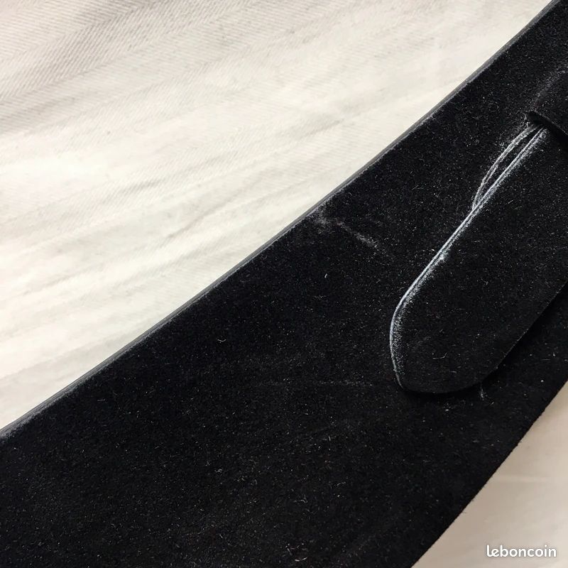 Ceinture Ralph Lauren Daim Noir chic - M (image 14)