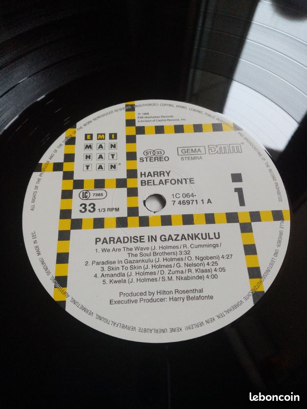 Vinyl Harry Belafonte paradise in Gazankulu (image 3)