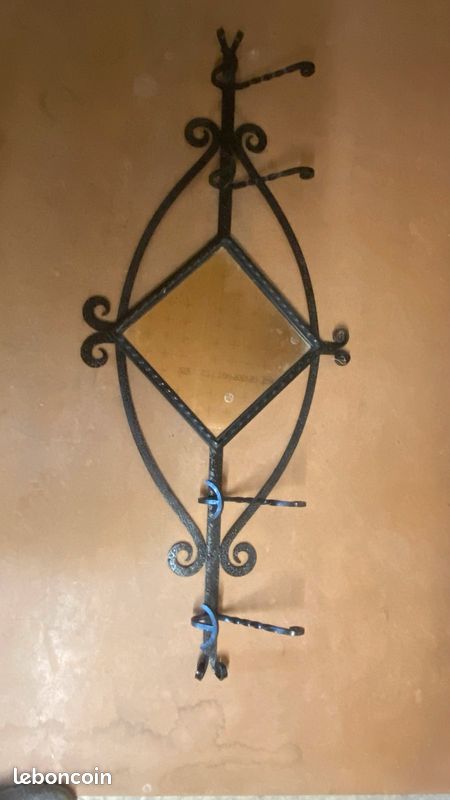 Porte manteau fer forgé années 1940 (image 3)