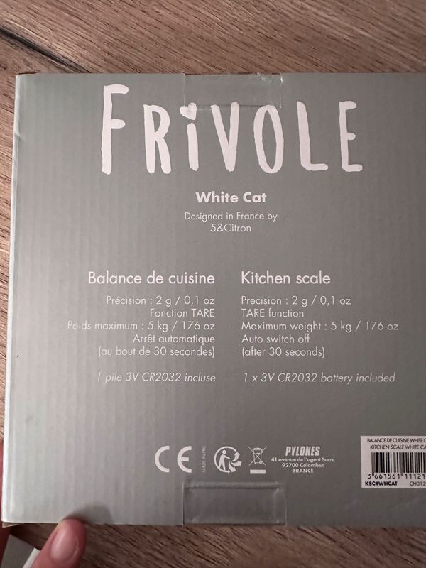 Kitchen scales - Frivole - White Cat - Pylones