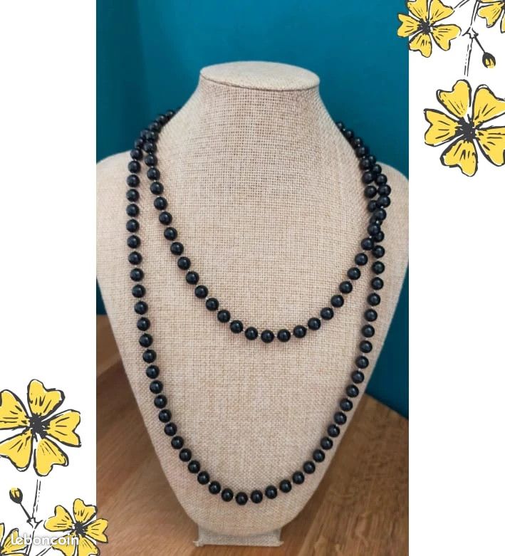 Collier station Chicos multicolore perles double brin neuf
