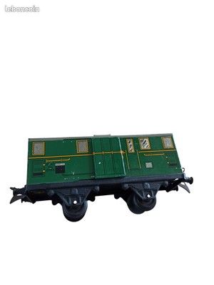 Ancien train wagon tôle - Jouet vintage collection (image 4)