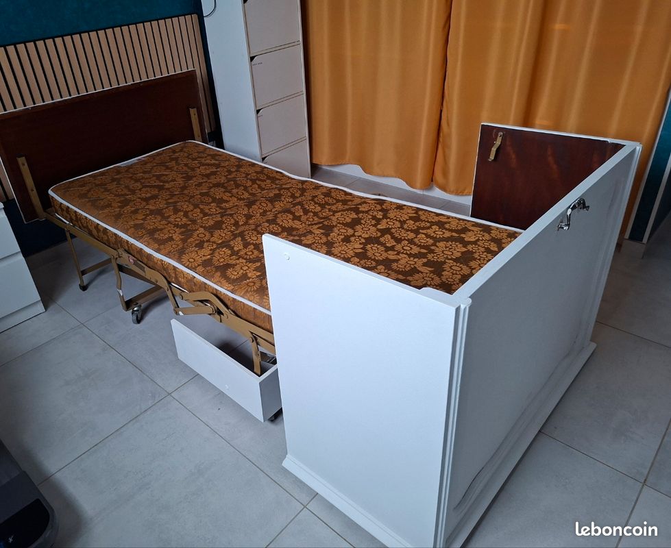 Lit commode pliable avec matelas (image 3)