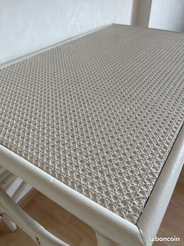 Bureau Rotin & Bambou Blanc (image 6)
