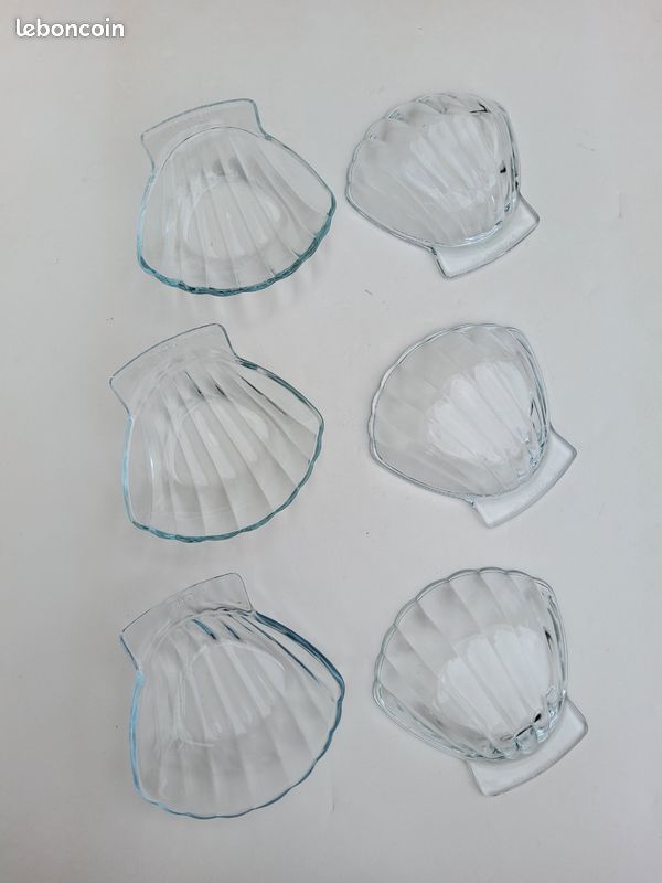 Lot de 6 Ramequins "Coquille Saint-Jacques" Vintage - Pyrex France (image 16)