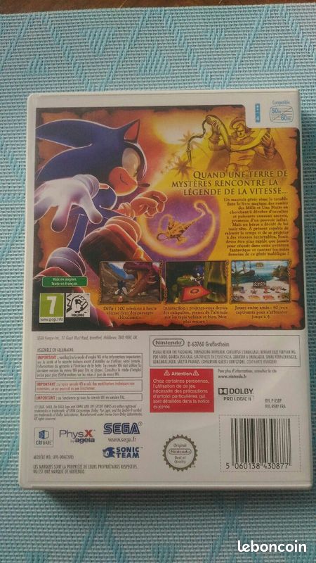 Jeu Wii sonic (image 2)