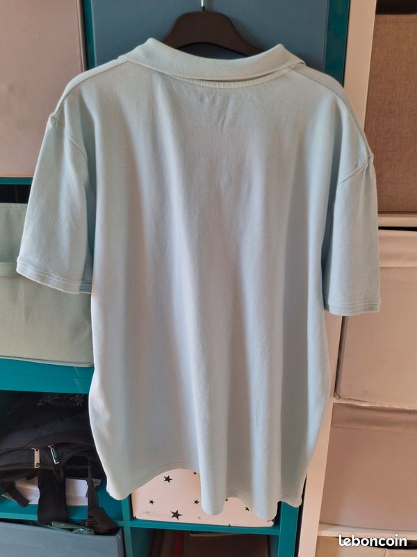 Polo homme bleu ciel XL neuf (image 4)