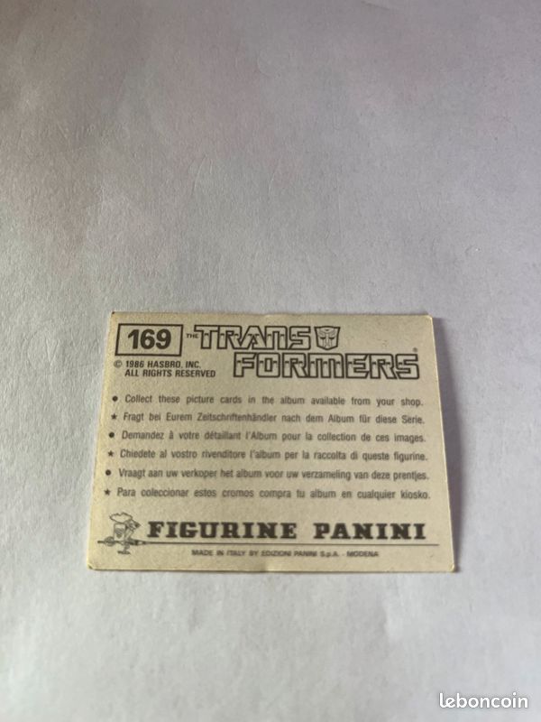 Panini Transformers 1986 (169) (image 2)