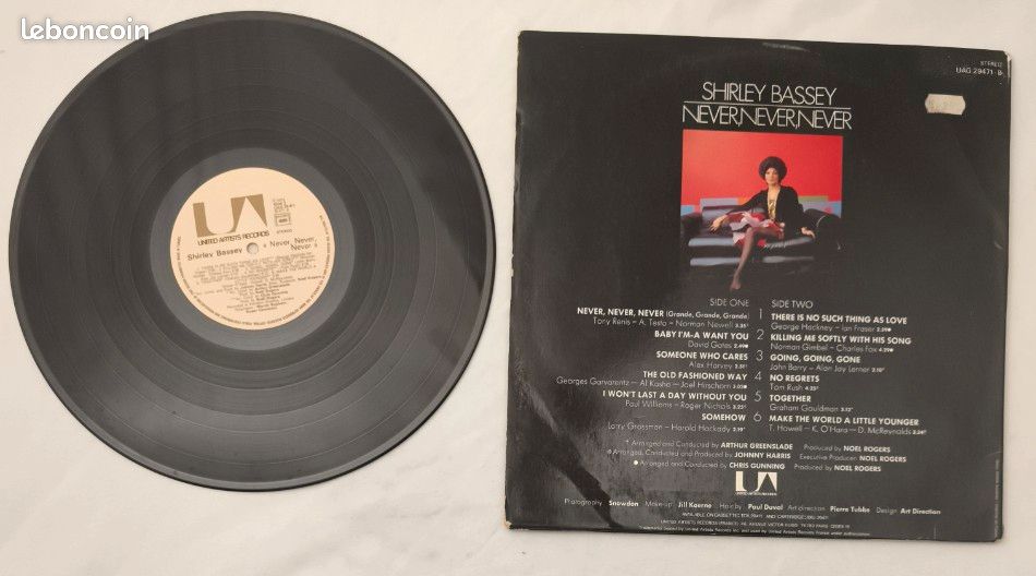 Vinyle 33T Shirley Bassey état VG+ (image 3)