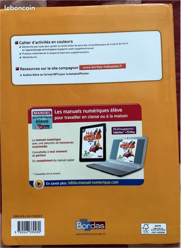 Hab spab allemand palier 1 1ere année (image 2)