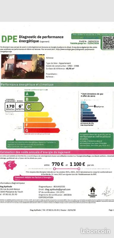 Appartement 2 pièces 46 m² · à Plaisance-du-Touch · 46 m² · 139 000 €