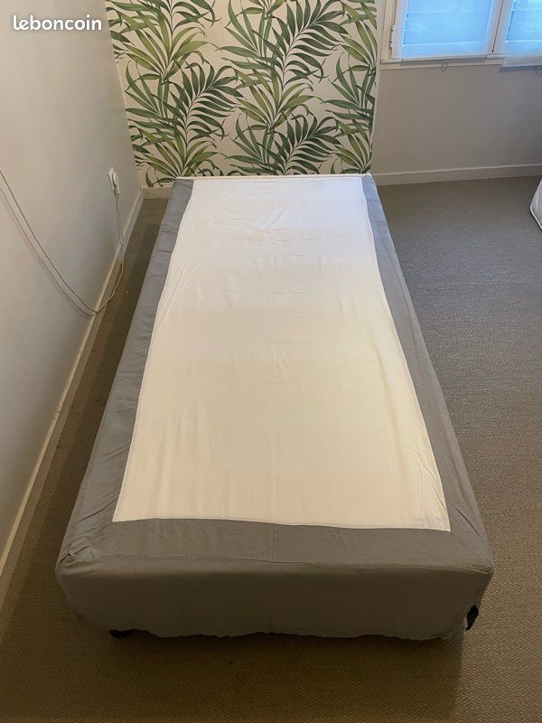 Lit : sommier matelas surmatelas (image 5)